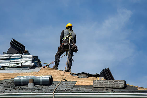 Professional Metal Roofing technician working in Brookville, NY